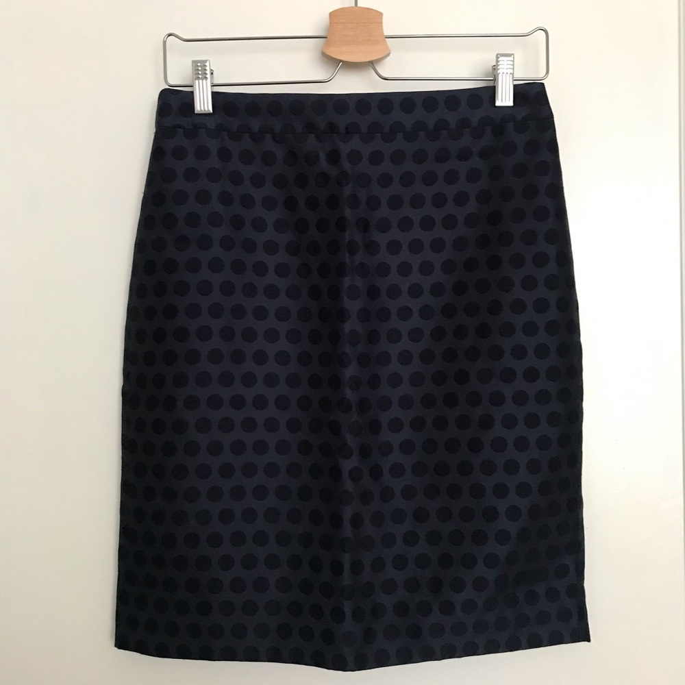 J. Crew No. 2 Pencil Skirt - Blue Dot